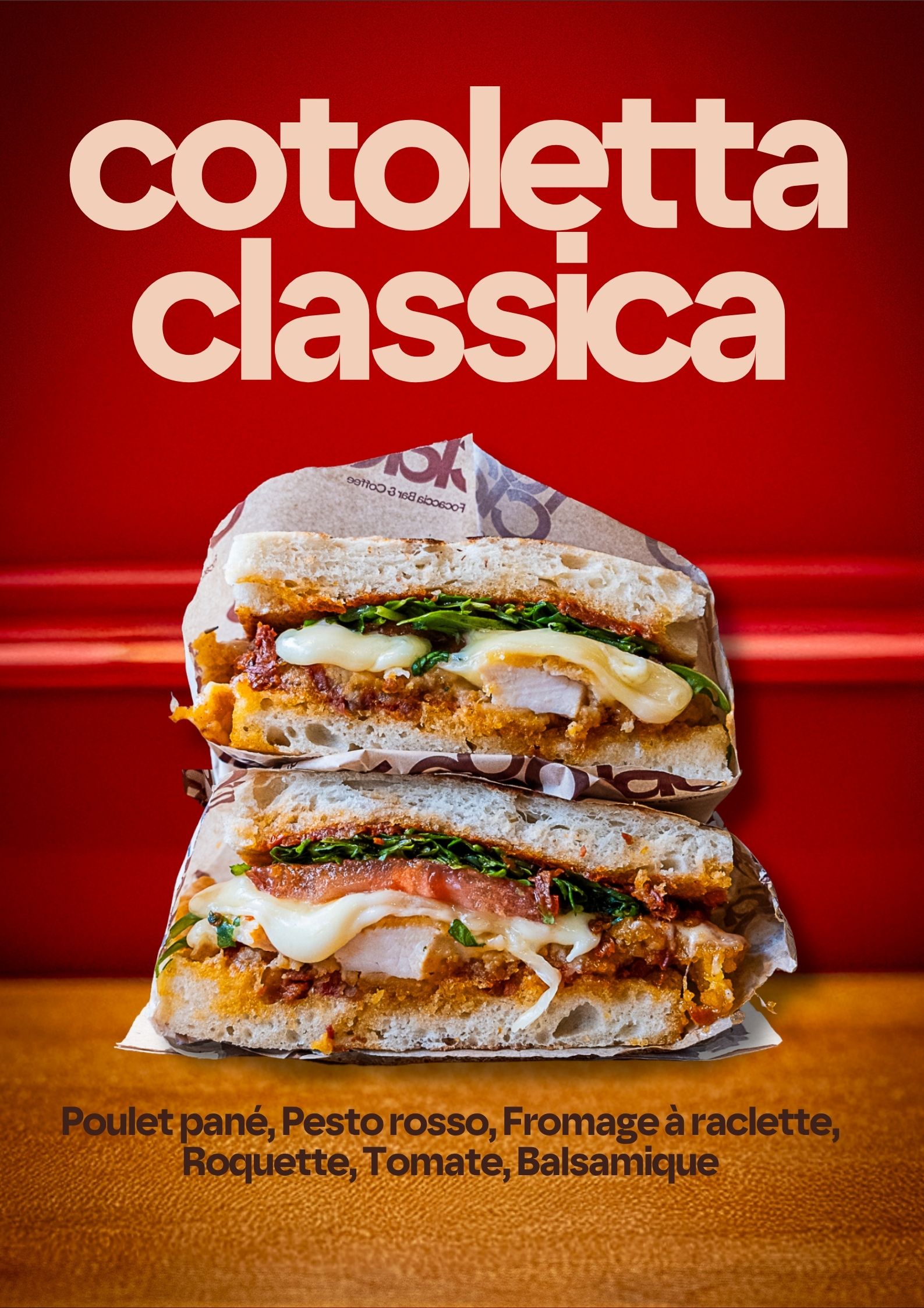 focaccia-cotoletta-poulet-pane-pesto-rosso-fromage-a-raclette